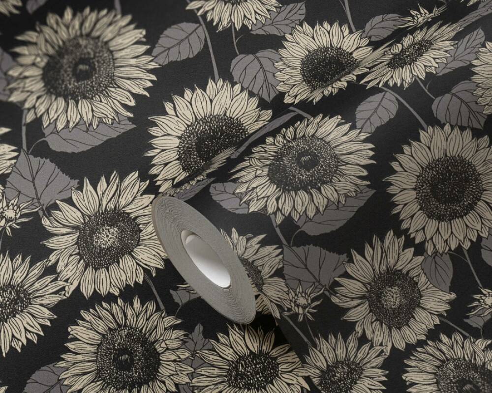 New life - Summer Sunflowers botanical wallpaper AS Creation    