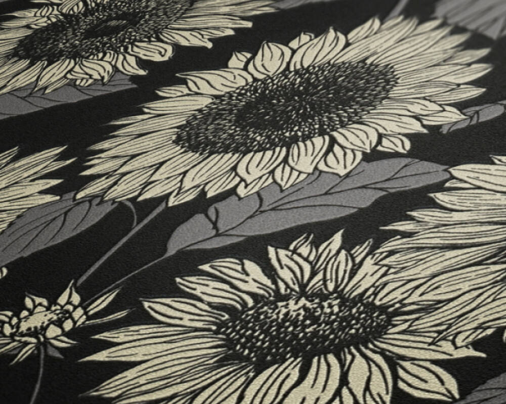 New life - Summer Sunflowers botanical wallpaper AS Creation    