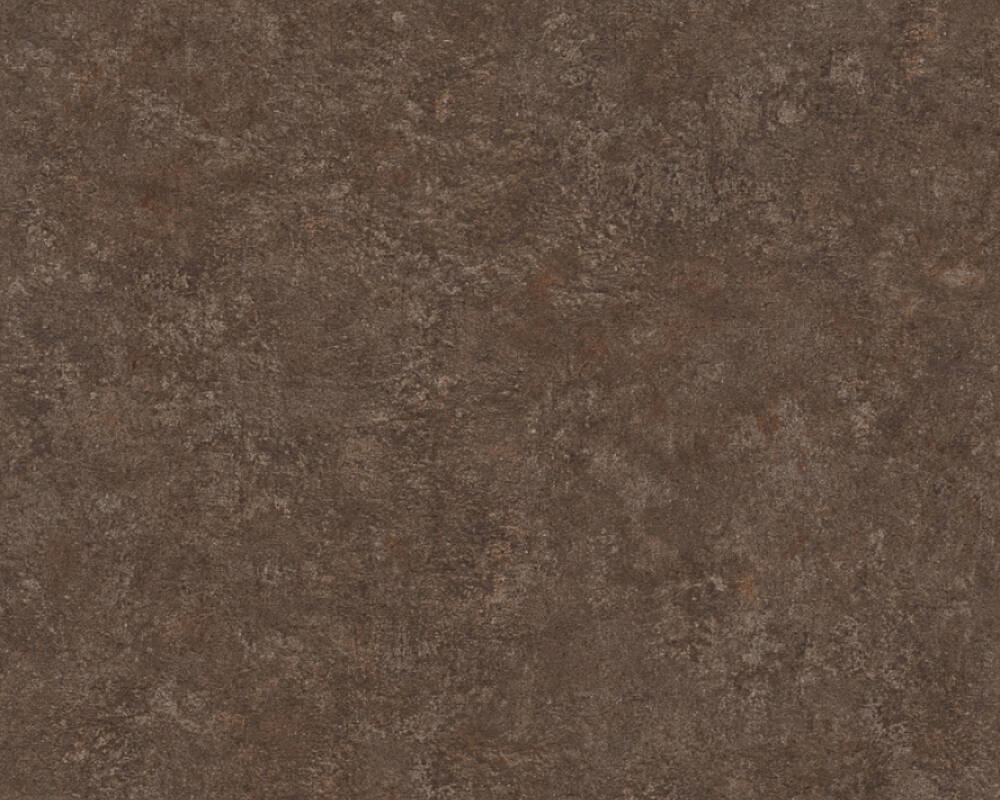 Industrial Collection - Distressed plain wallpaper AS Creation Roll Dark Brown  377442