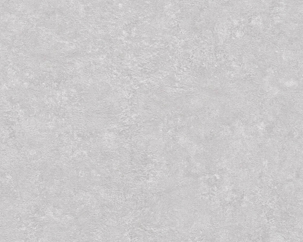 Industrial Collection - Distressed plain wallpaper AS Creation Roll Light Grey  377447