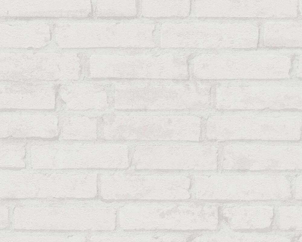 Industrial Collection - Underground Bricks industrial wallpaper AS Creation Roll Light Grey  377474