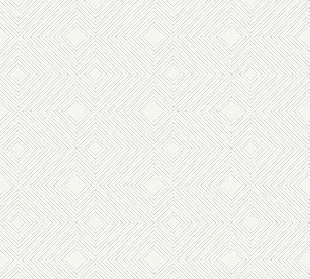 Attractive - Geometric Glitter geometric wallpaper AS Creation Sample Light Cream  377585-S