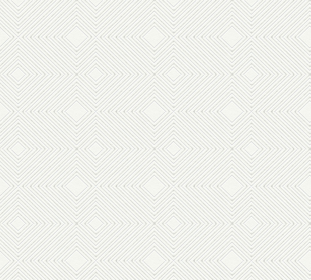 Attractive - Geometric Glitter geometric wallpaper AS Creation Sample Light Cream  377585-S