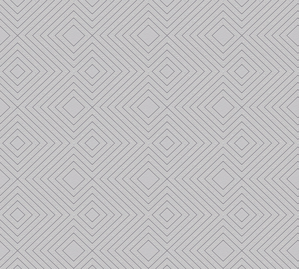 Attractive - Geometric Glitter geometric wallpaper AS Creation Sample Light Grey  377587-S