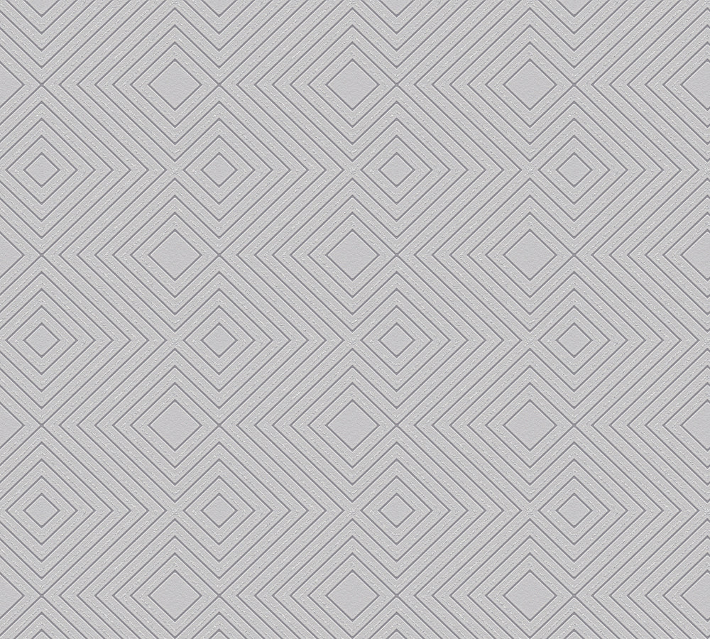 Attractive - Geometric Glitter geometric wallpaper AS Creation Sample Light Grey  377587-S