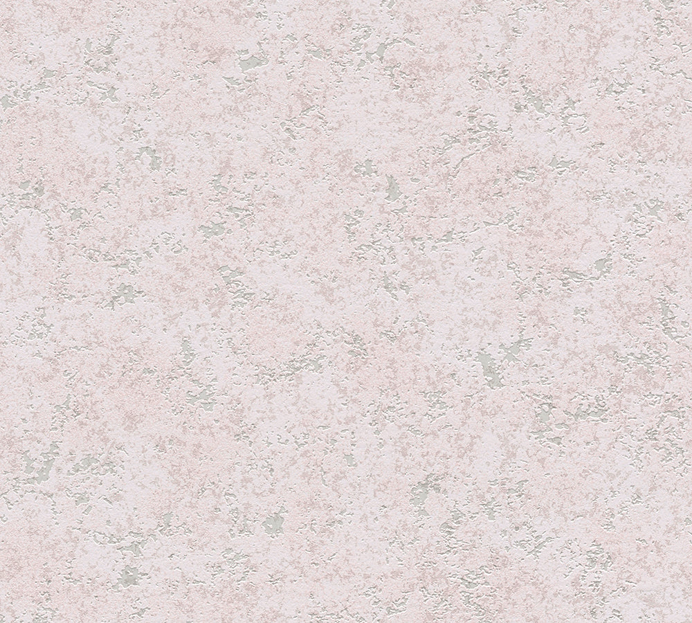Attractive - Lustre Rustic Plaster bold wallpaper AS Creation Sample Light Pink  377739-S