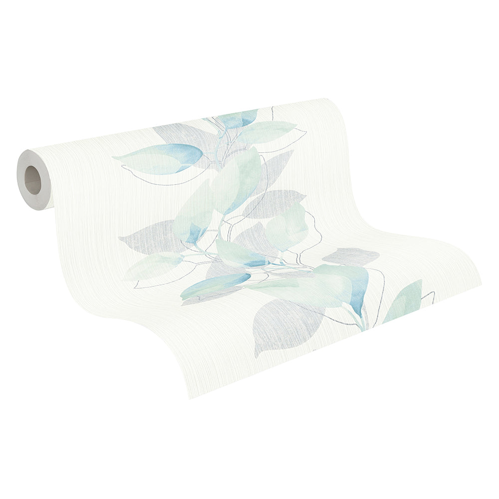 Attractive - Watercolour Leaves botanical wallpaper AS Creation    