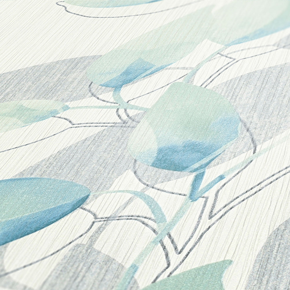 Attractive - Watercolour Leaves botanical wallpaper AS Creation    