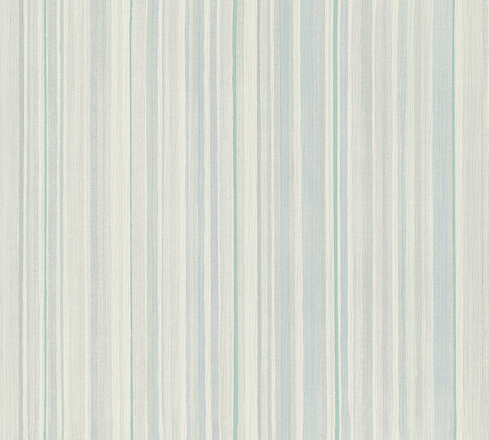 Attractive - Graded Narrow Stripe stripe wallpaper AS Creation Sample Blue  378174-S
