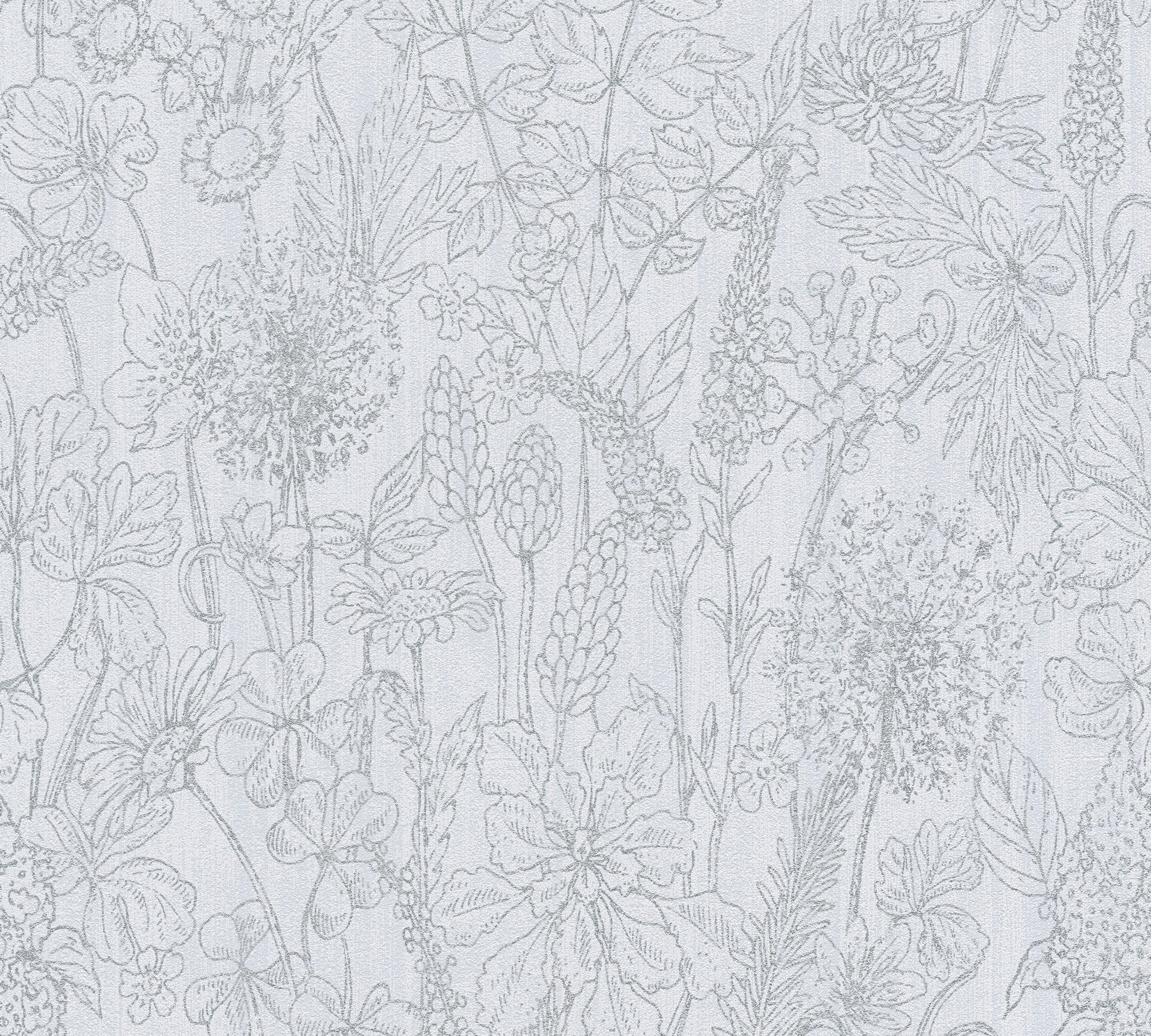 Attractive - Flora botanical wallpaper AS Creation Roll White  378342