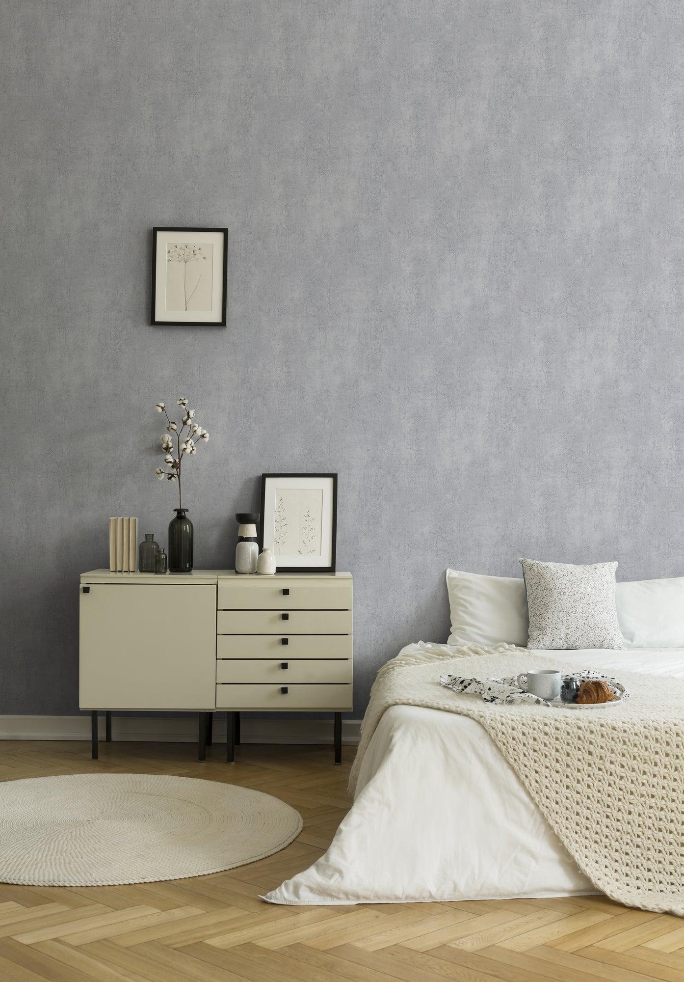 Titanium 3 - Concrete plain wallpaper AS Creation    