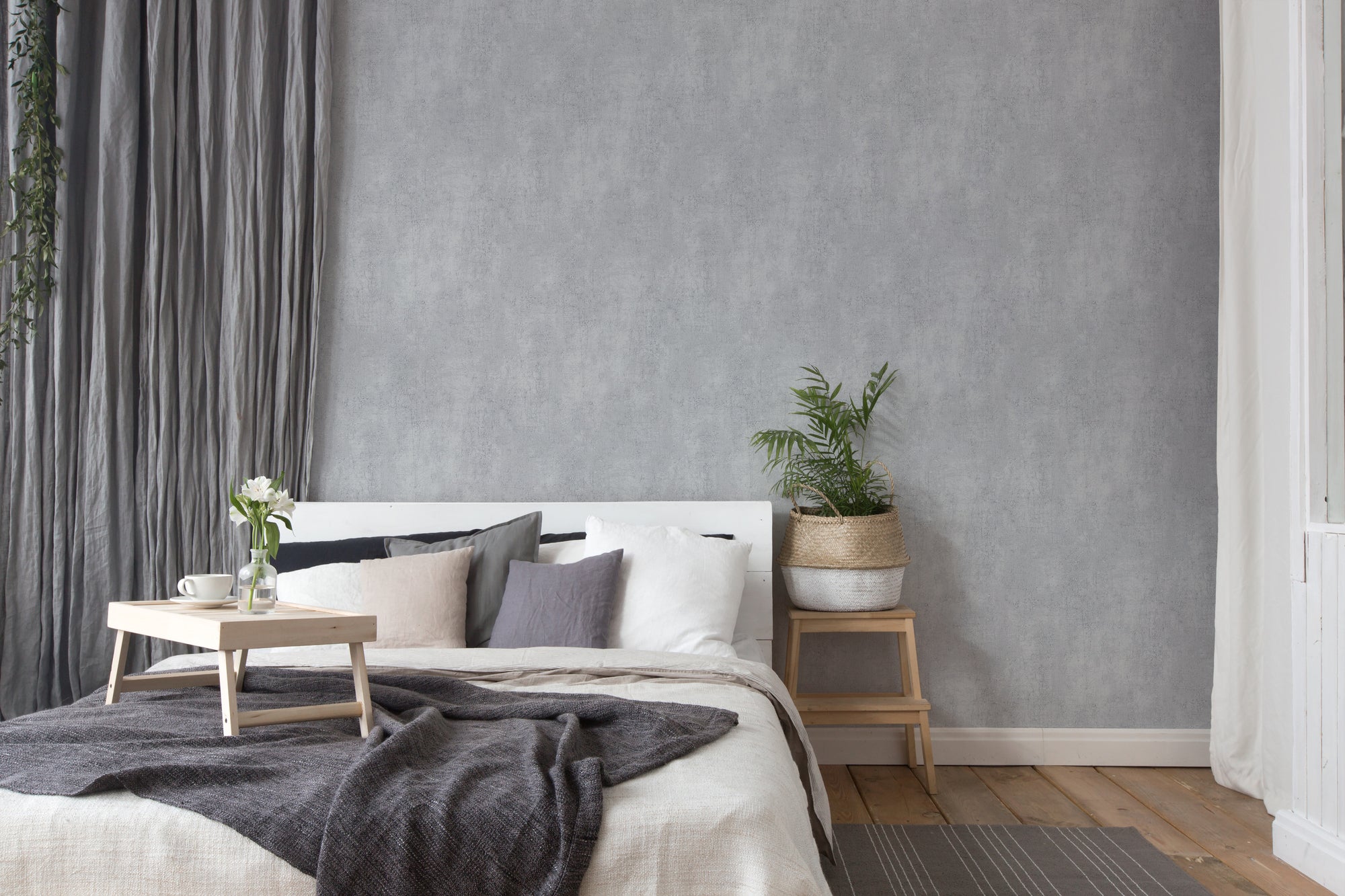 Titanium 3 - Concrete plain wallpaper AS Creation    