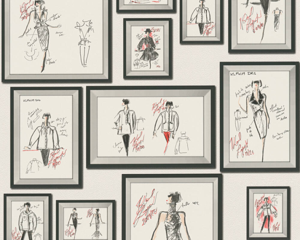 Karl Lagerfeld - Picture This designer wallpaper AS Creation Roll White  378463