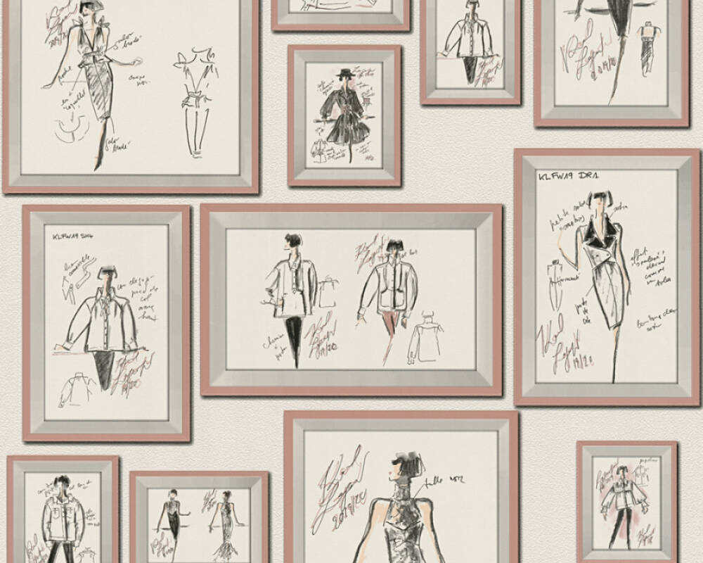 Karl Lagerfeld - Picture This designer wallpaper AS Creation Roll Cream  378464