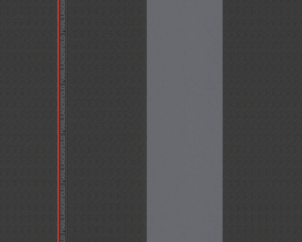 Karl Lagerfeld - Ribbon designer wallpaper AS Creation Roll Black Grey  378481