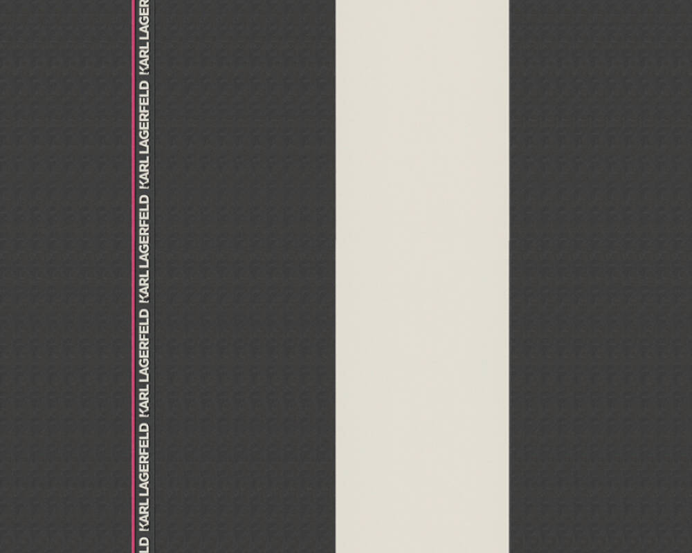 Karl Lagerfeld - Ribbon designer wallpaper AS Creation Roll Black  378482