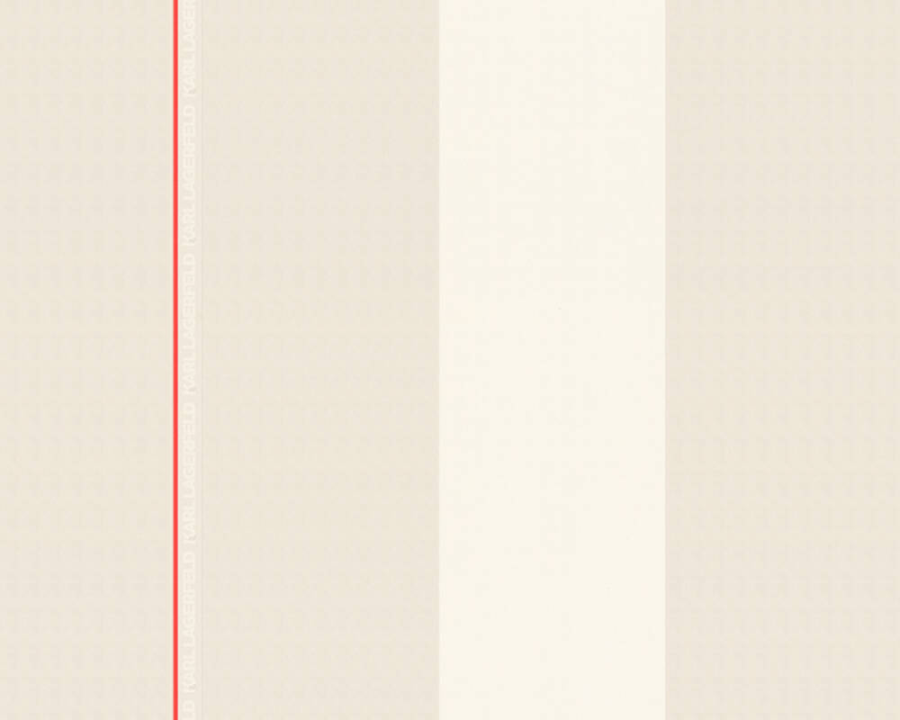 Karl Lagerfeld - Ribbon designer wallpaper AS Creation Roll Cream  378483