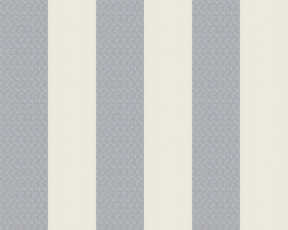 Karl Lagerfeld - Fashion Stripes designer wallpaper AS Creation Roll White  378491