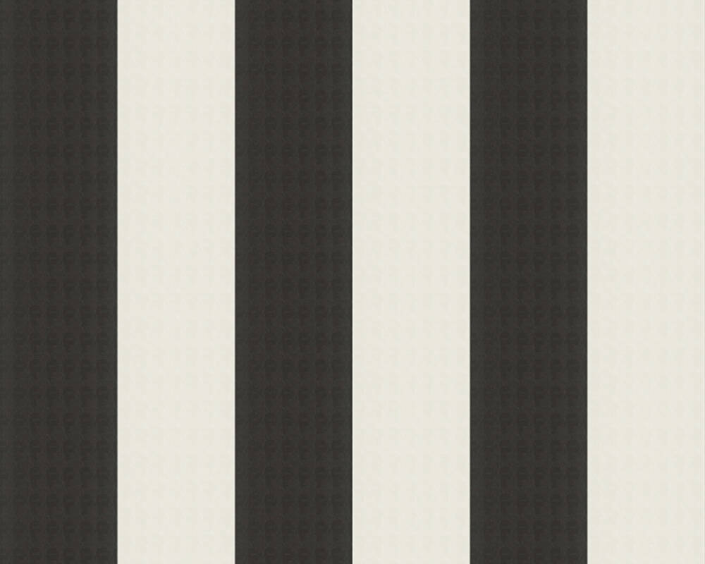 Karl Lagerfeld - Fashion Stripes designer wallpaper AS Creation Roll Black  378492
