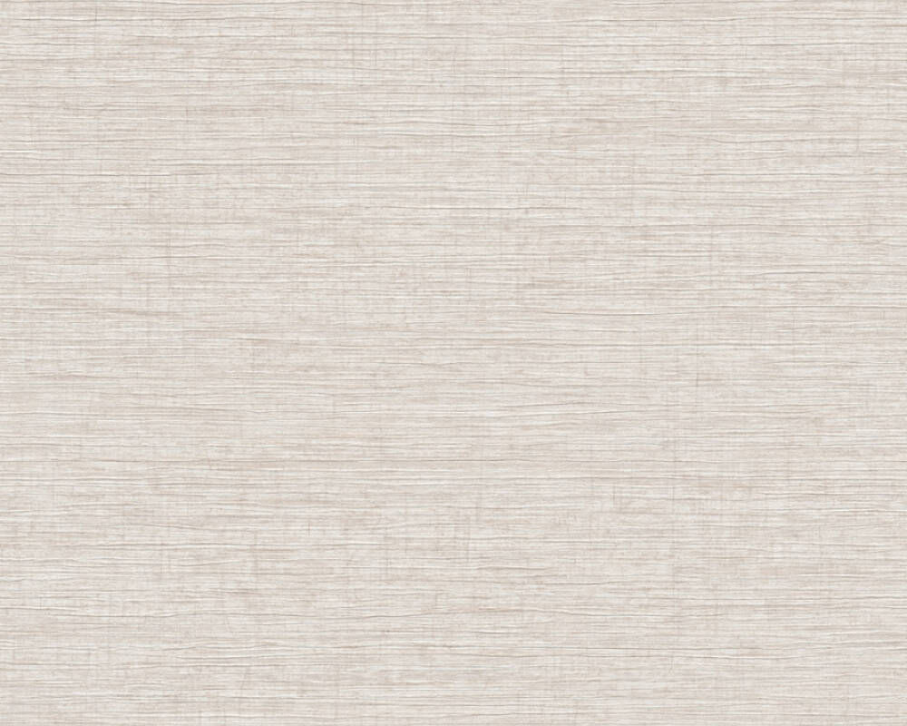 Metropolitan Stories 2 - Luxe Raw Linen Texture plain wallpaper AS Creation Roll Cream  378574