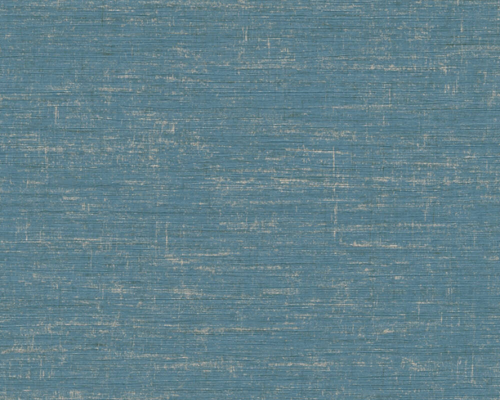 Metropolitan Stories 2 - Luxe Raw Linen Texture plain wallpaper AS Creation Roll Blue  378576