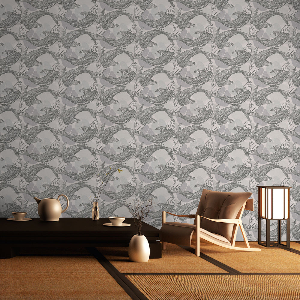 Metropolitan Stories 2 - Playing it Koi botanical wallpaper AS Creation    