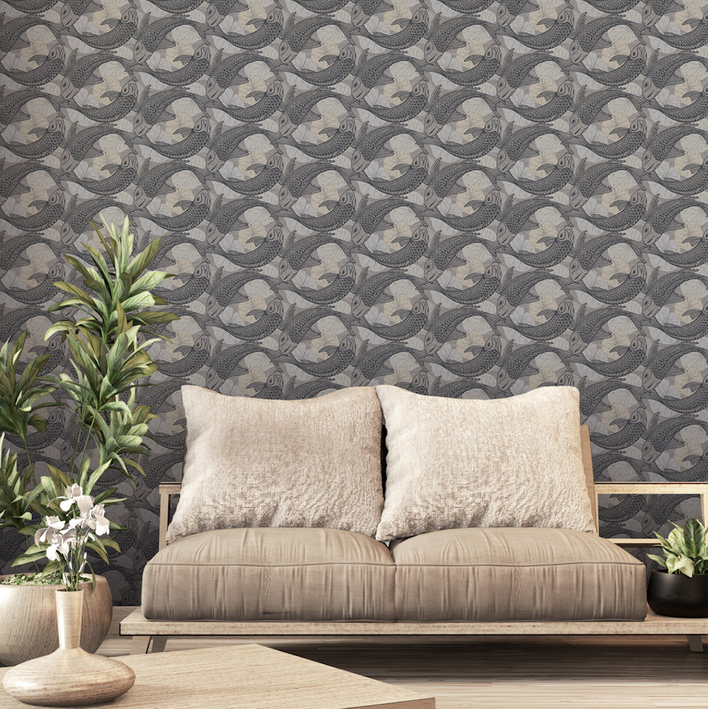Metropolitan Stories 2 - Playing it Koi botanical wallpaper AS Creation    