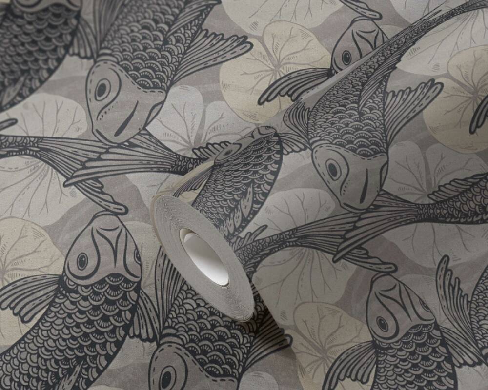 Metropolitan Stories 2 - Playing it Koi botanical wallpaper AS Creation    