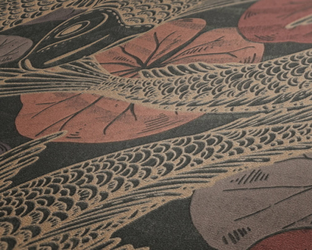 Metropolitan Stories 2 - Playing it Koi botanical wallpaper AS Creation    