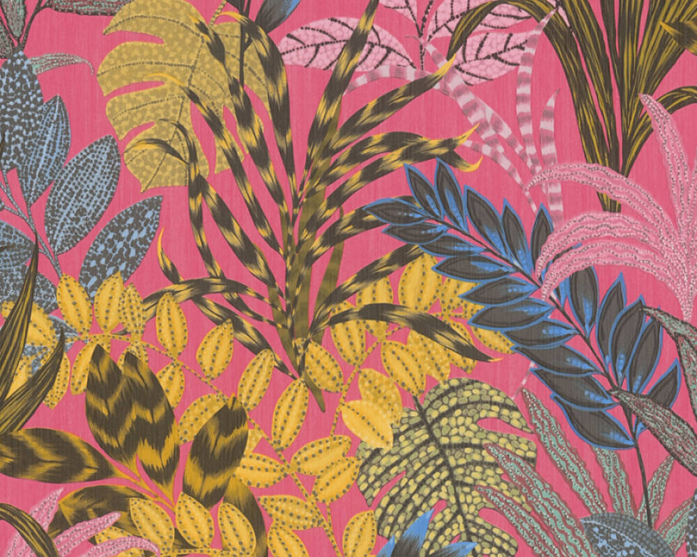 Metropolitan Stories 2 - Summer Safari botanical wallpaper AS Creation Roll Pink  378602
