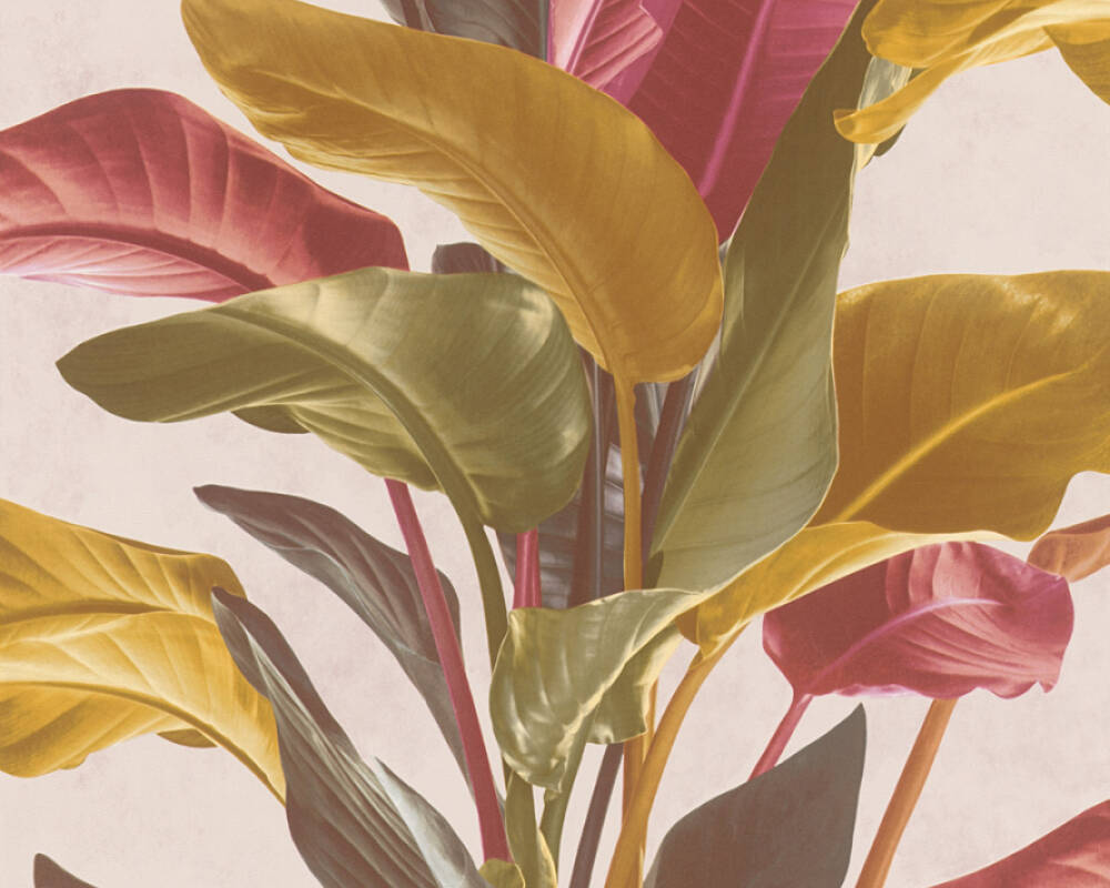 Metropolitan Stories 2 - Living Palms botanical wallpaper AS Creation Roll Pink  378622