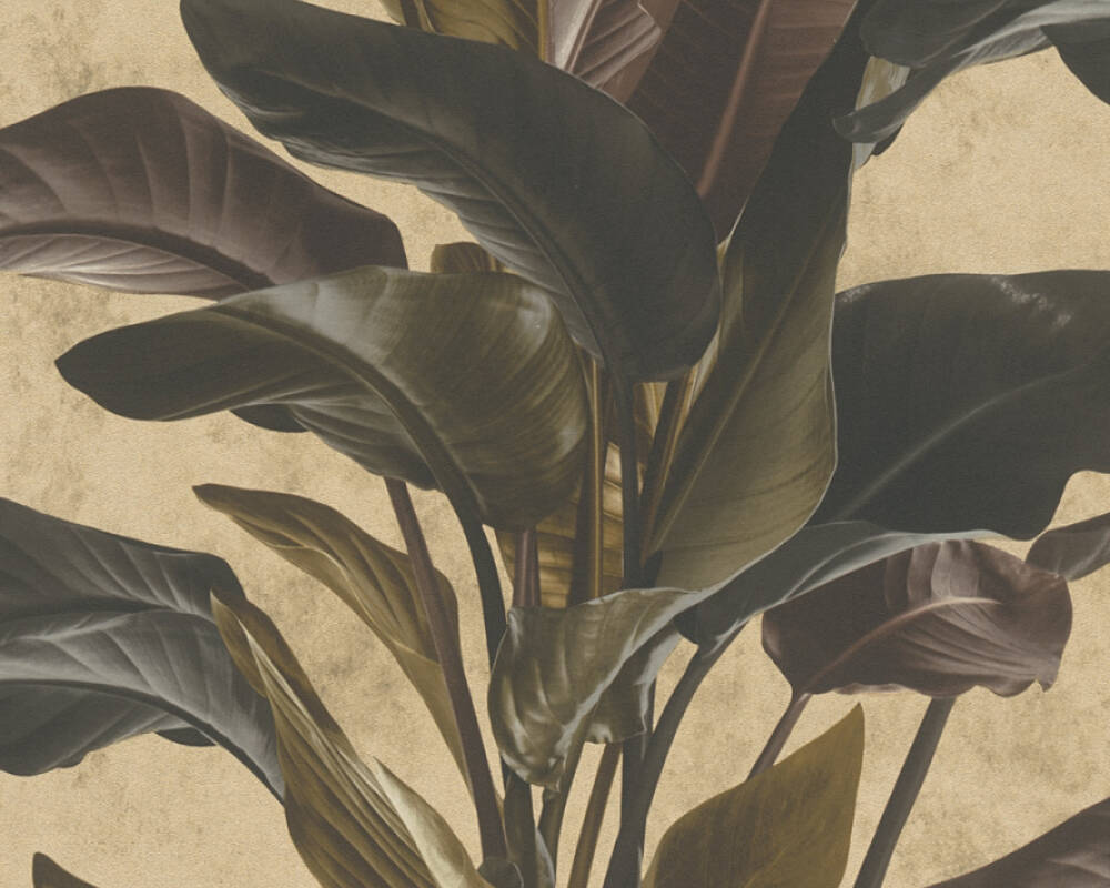 Metropolitan Stories 2 - Living Palms botanical wallpaper AS Creation Roll Gold  378624