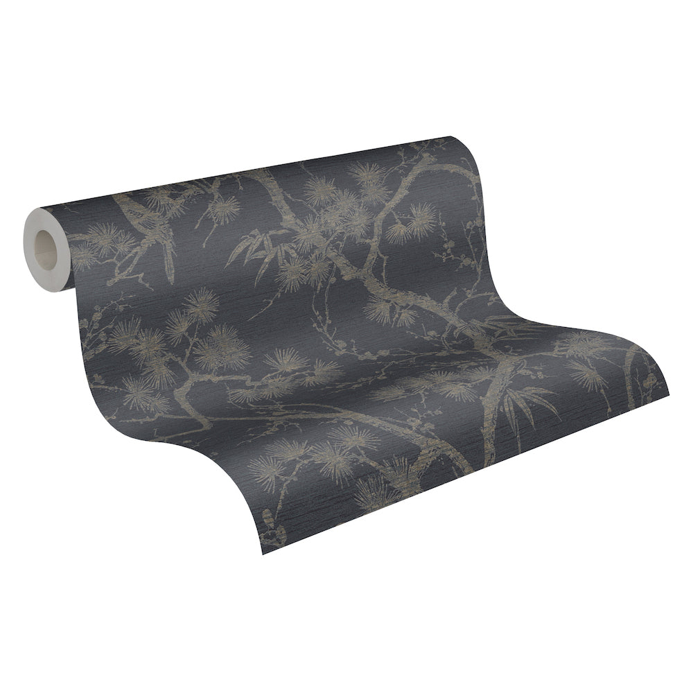 Metropolitan Stories 2 - Tokyo Metallic botanical wallpaper AS Creation    