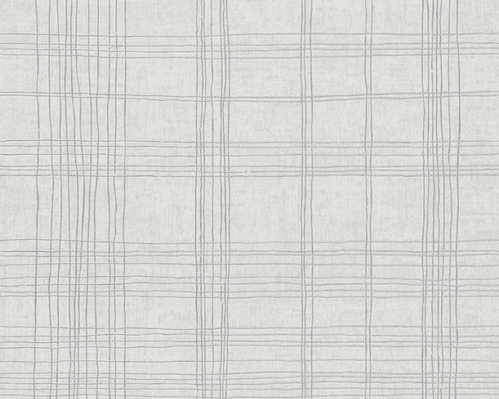 Metropolitan Stories 2 - Metallic Tartan geometric wallpaper AS Creation Roll Cream  379191