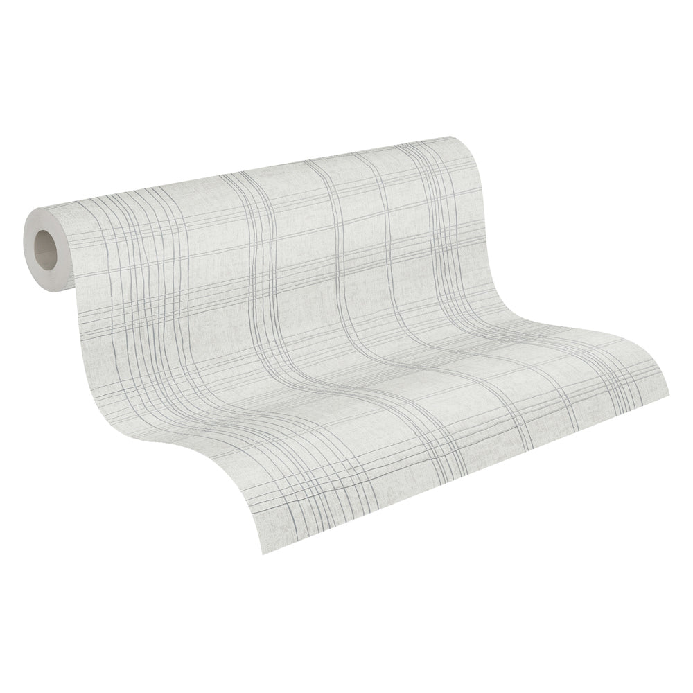 Metropolitan Stories 2 - Metallic Tartan geometric wallpaper AS Creation    