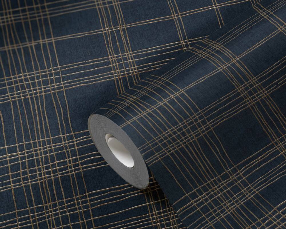 Metropolitan Stories 2 - Metallic Tartan geometric wallpaper AS Creation    