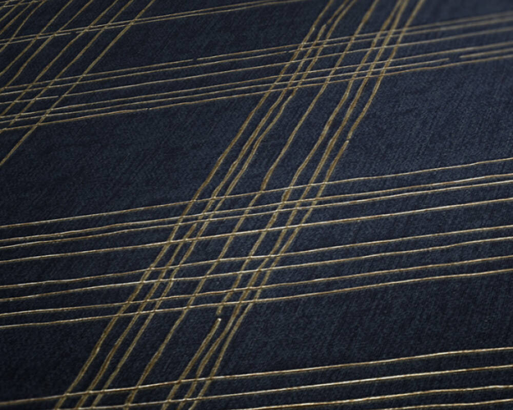 Metropolitan Stories 2 - Metallic Tartan geometric wallpaper AS Creation    