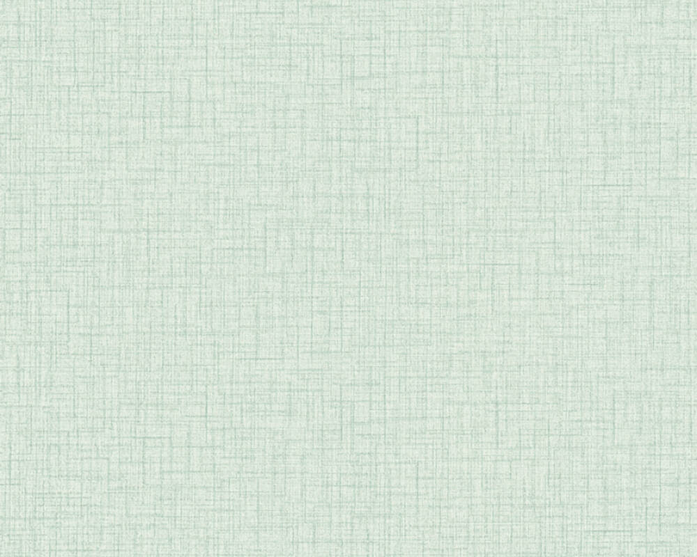 Metropolitan Stories 2 - Seamless Linen Look Sophistication plain wallpaper AS Creation Roll Mint Green  379537