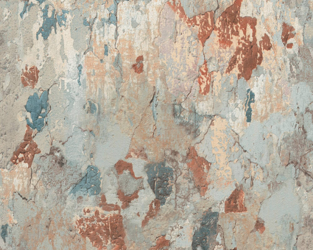 Metropolitan Stories 2 - Distressed Wall industrial wallpaper AS Creation Roll Brown  379541
