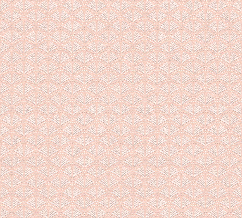 Trendwall 2 - Fan Motif art deco wallpaper AS Creation Roll Pink  379577