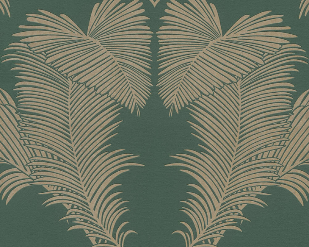 Trendwall 2 - Palm Leaves botanical wallpaper AS Creation Roll Green  379595