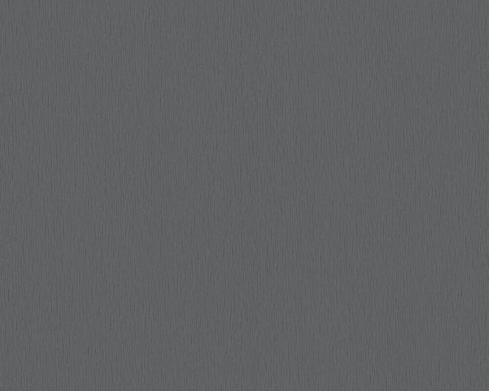 Trendwall 2 - Delicate Lines plain wallpaper AS Creation Roll Dark Grey  379733