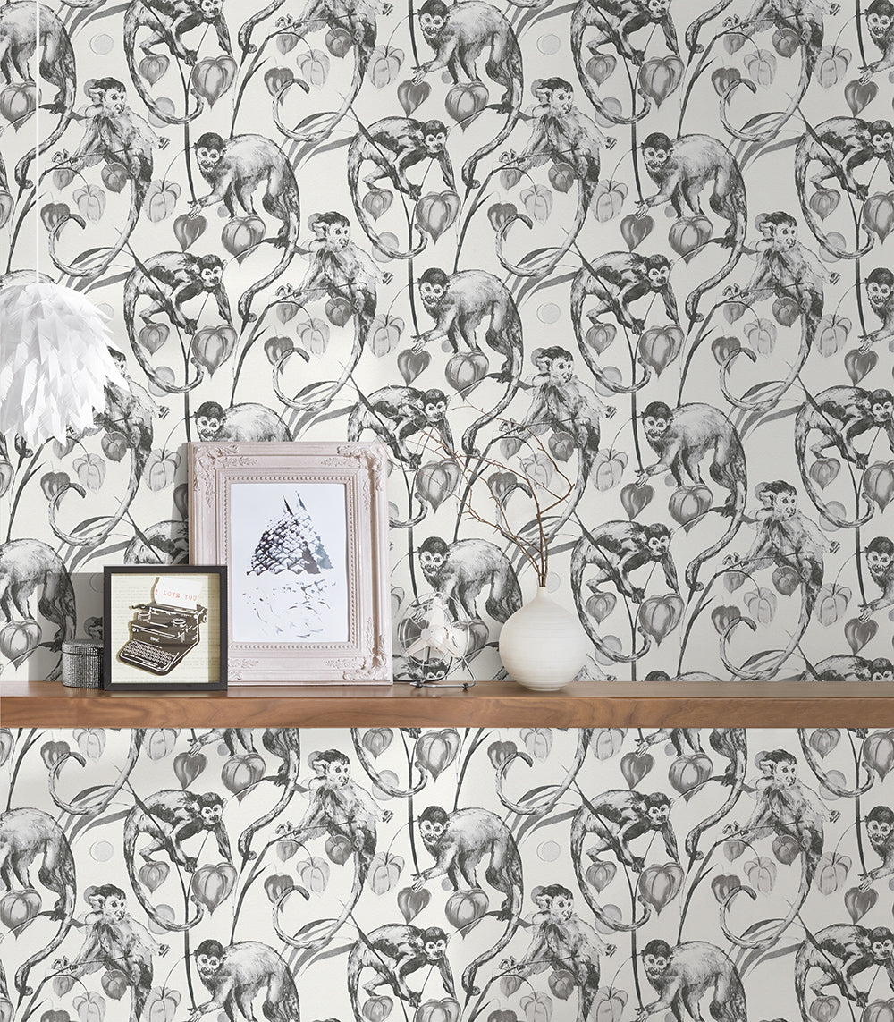 Michalsky 4 - Mad Monkeys botanical wallpaper AS Creation    