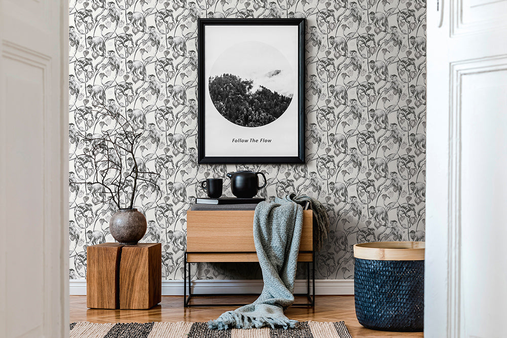 Michalsky 4 - Mad Monkeys botanical wallpaper AS Creation    
