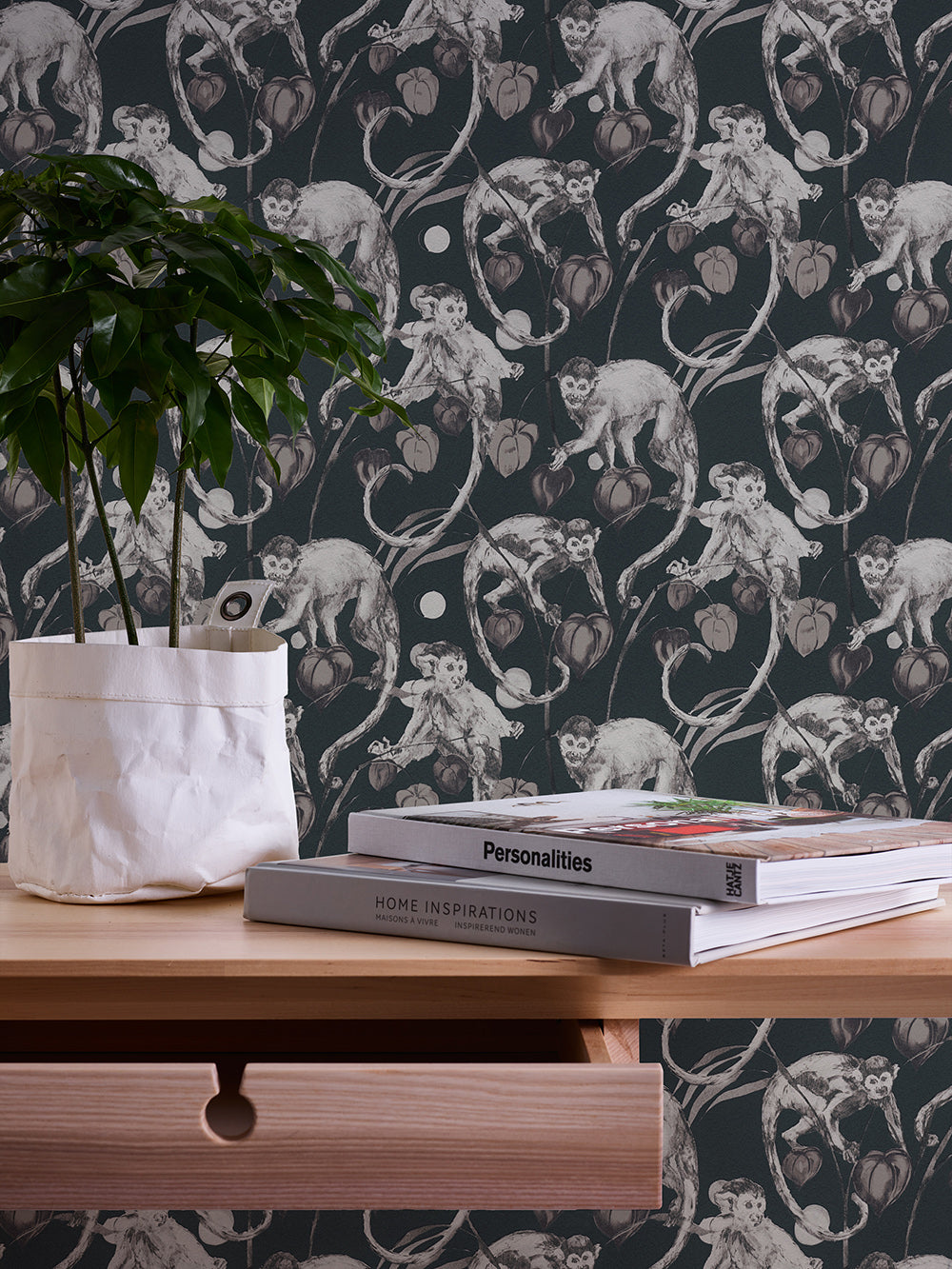 Michalsky 4 - Mad Monkeys botanical wallpaper AS Creation    