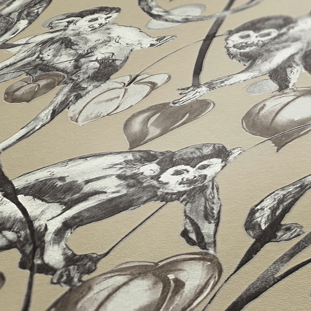Michalsky 4 - Mad Monkeys botanical wallpaper AS Creation    