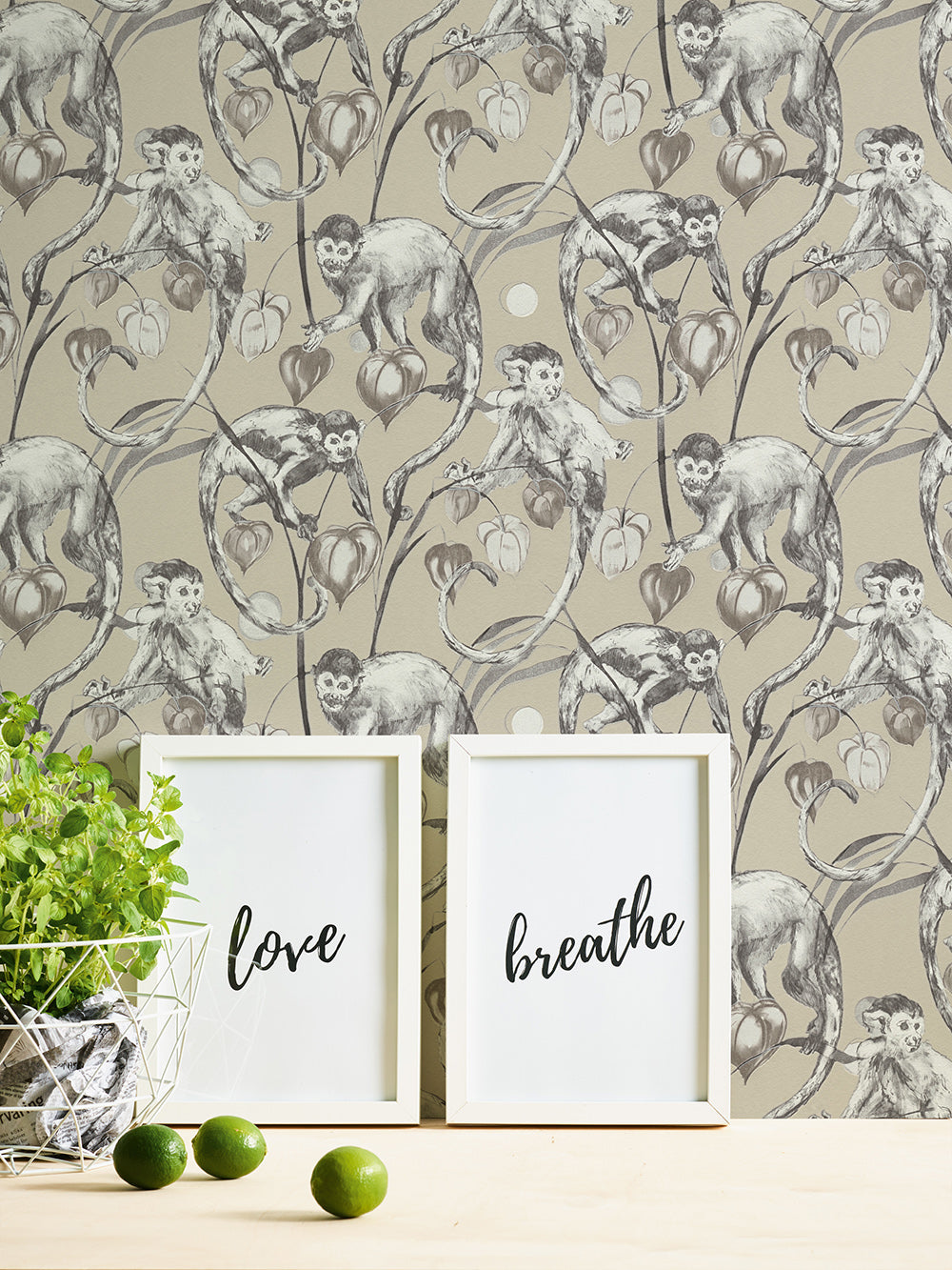 Michalsky 4 - Mad Monkeys botanical wallpaper AS Creation    