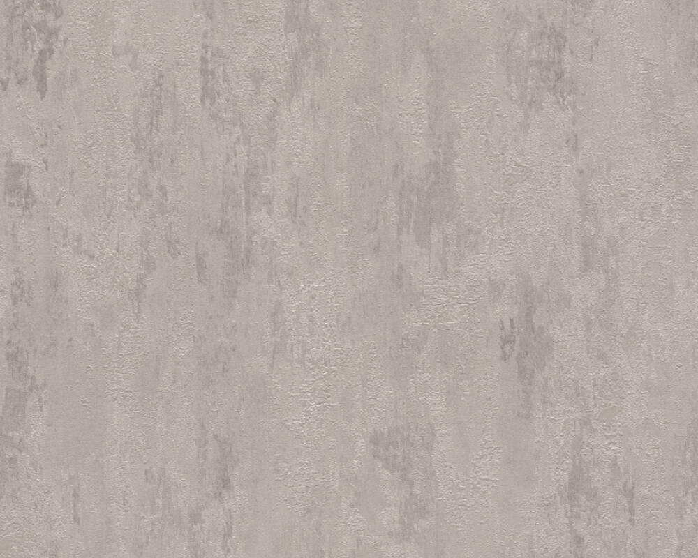 Trendwall 2 - Rough Plaster plain wallpaper AS Creation Roll Grey  380441