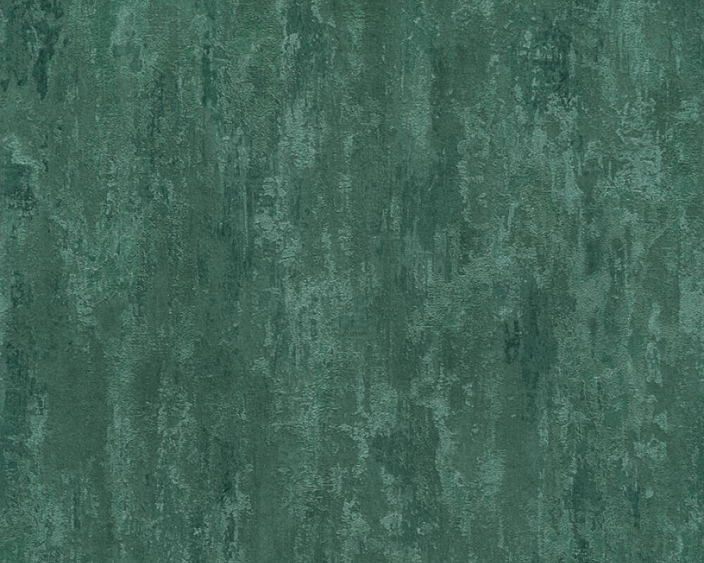 Trendwall 2 - Rough Plaster plain wallpaper AS Creation Roll Green  380444