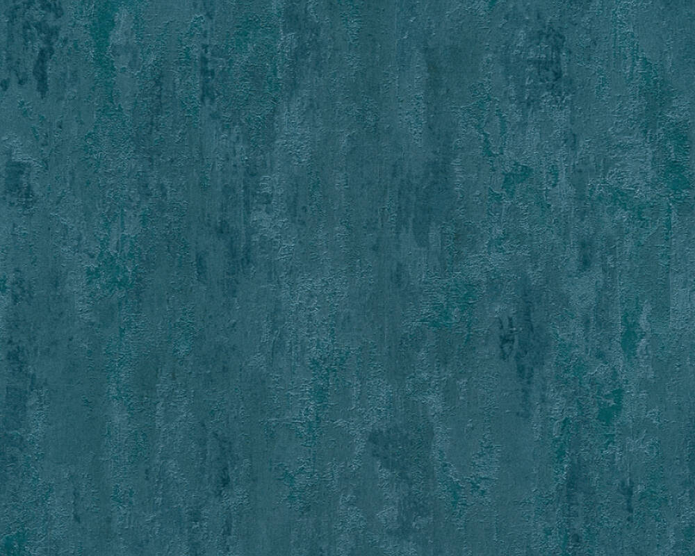 Trendwall 2 - Rough Plaster plain wallpaper AS Creation Roll Blue  380445